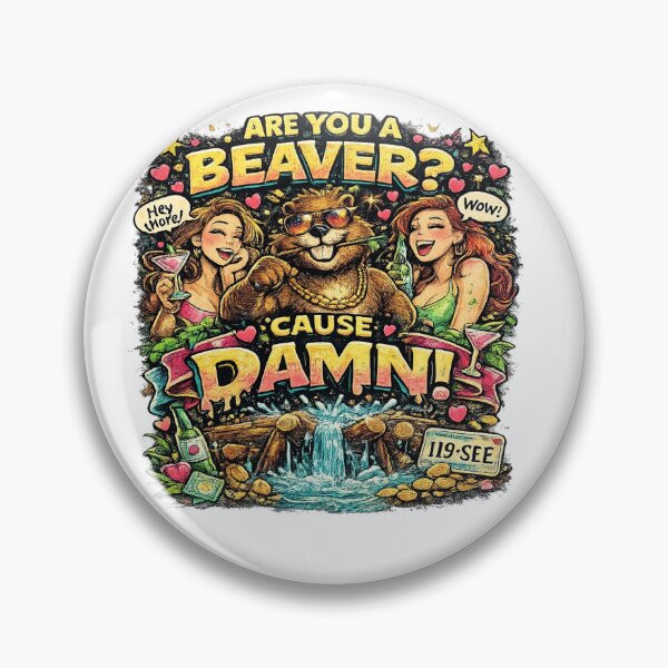Item preview, Funny Beaver Pickup Line T-Shirt – “Are You a Beaver? Cause Damn!” Humor Graphic Tee | Party Joke Shirt designed and sold by Sushikidsntod.