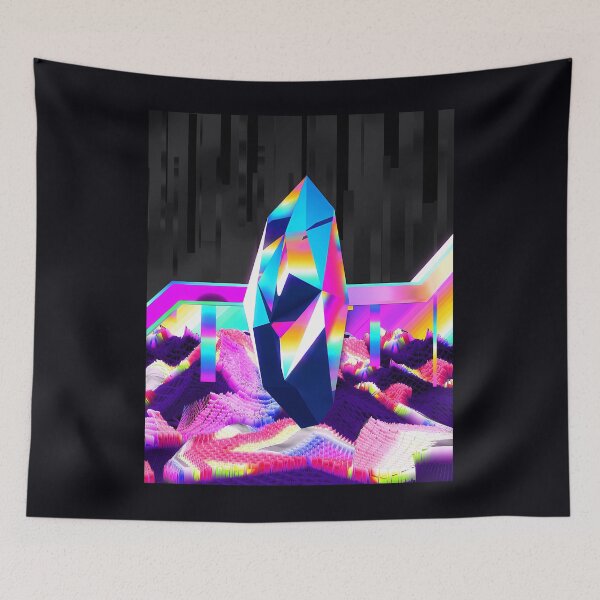 Item preview, Iridescent Glitched Crystal Abstract Art designed and sold by vppmwwwf26.