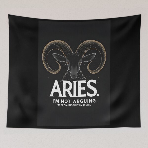 Item preview, Funny Aries Zodiac Gift I'm Explaining Why I'm Right designed and sold by owi-art.