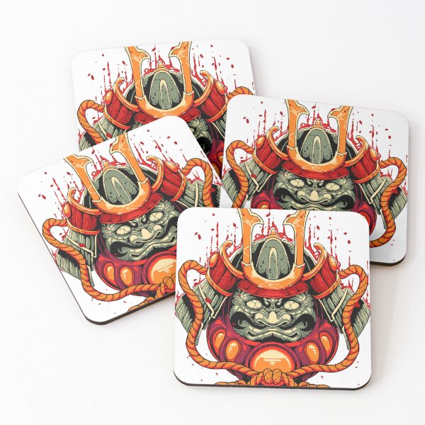 Item preview, Daruma Warrior Mask – Japanese Samurai Daruma Helmet Tattoo Style designed and sold by xiir.