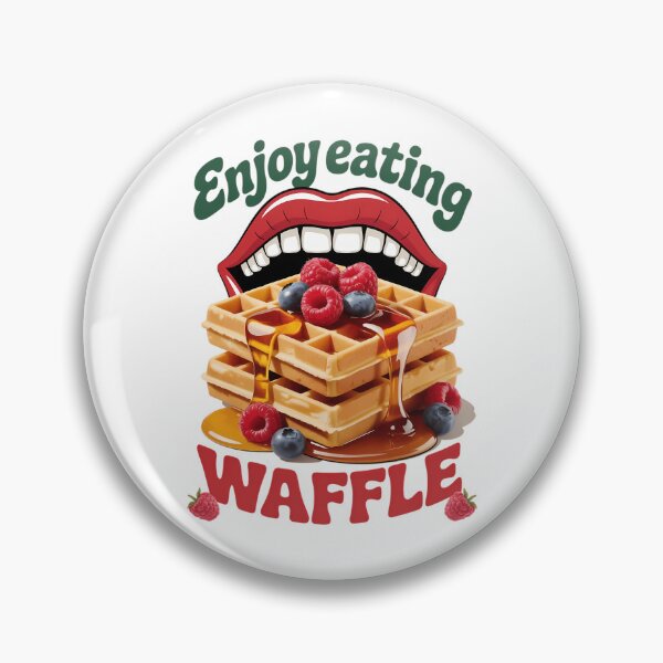 Item preview, Eating Waffle Breakfast Food designed and sold by IdunayaStore.