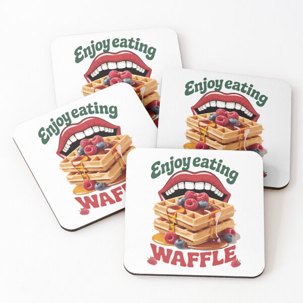 Item preview, Eating Waffle Breakfast Food designed and sold by IdunayaStore.