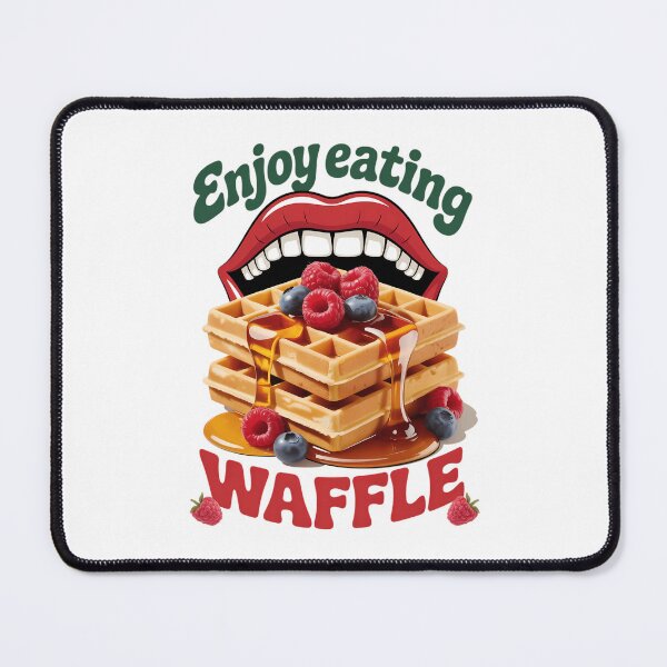 Item preview, Eating Waffle Breakfast Food designed and sold by IdunayaStore.
