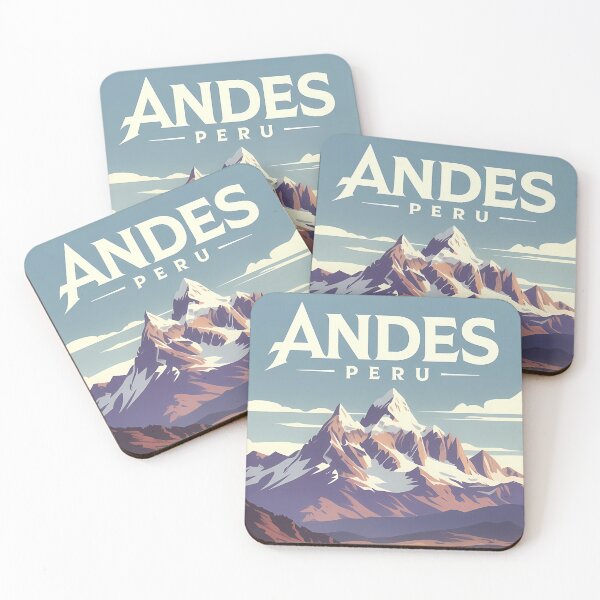 Item preview, Andes Peru Mountain Peaks Travel Art designed and sold by Atlas Poster Co..