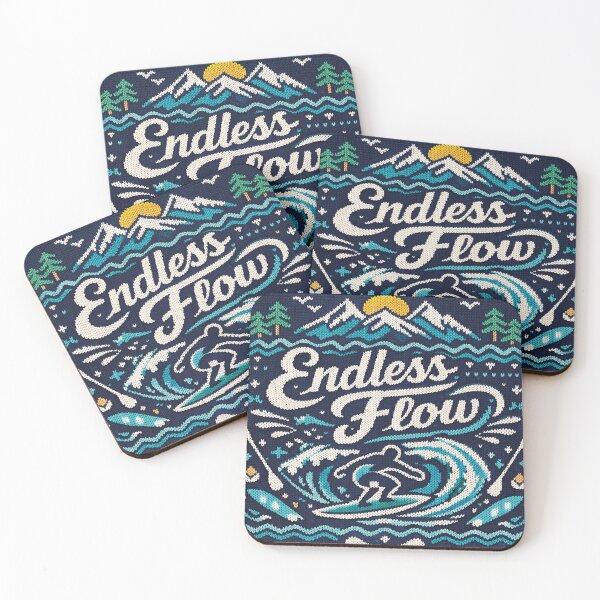 Item preview, Endless Flow – Relaxing Surfing and Stand Up Paddling Knitting Pattern designed and sold by Mauswohn.