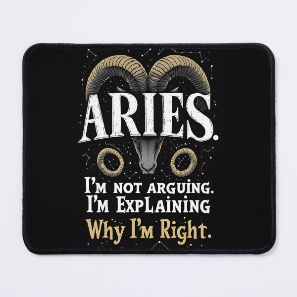 Item preview, Funny Aries Zodiac Gift I'm Explaining Why I'm Right designed and sold by owi-art.