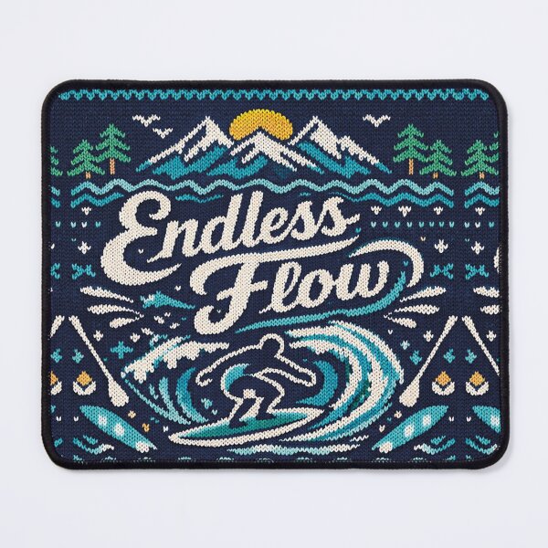 Item preview, Endless Flow – Relaxing Surfing and Stand Up Paddling Knitting Pattern designed and sold by Mauswohn.