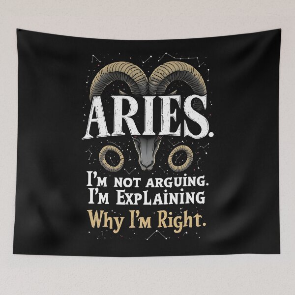 Item preview, Funny Aries Zodiac Gift I'm Explaining Why I'm Right designed and sold by owi-art.