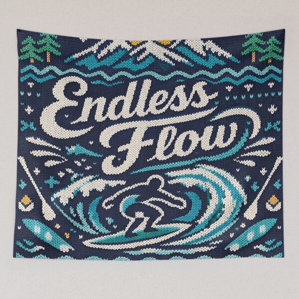 Item preview, Endless Flow – Relaxing Surfing and Stand Up Paddling Knitting Pattern designed and sold by Mauswohn.