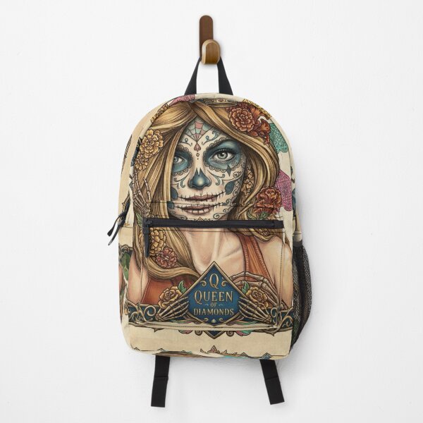 Item preview, Queen of Diamonds Catrina Day of the Dead Card Art designed and sold by KabronX.