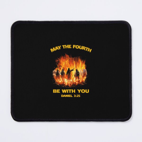 Item preview, May the Fourth Be with You Unisex Softstyle, Jesus Graphic, Fire Men, Religious, Jesus, Christian May the Force designed and sold by ToscaSamShop.