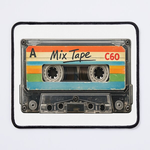 Item preview, Retro Cassette Tape Vintage 80s Aesthetic | Nostalgic Mix Tape Music Lover Design designed and sold by ArtWaveStudio8.