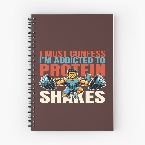 Item preview, Funny Gym T-Shirt – I Must Confess I’m Addicted to Protein Shakes | Bodybuilding Workout Humor Graphic Tee designed and sold by Sushikidsntod.