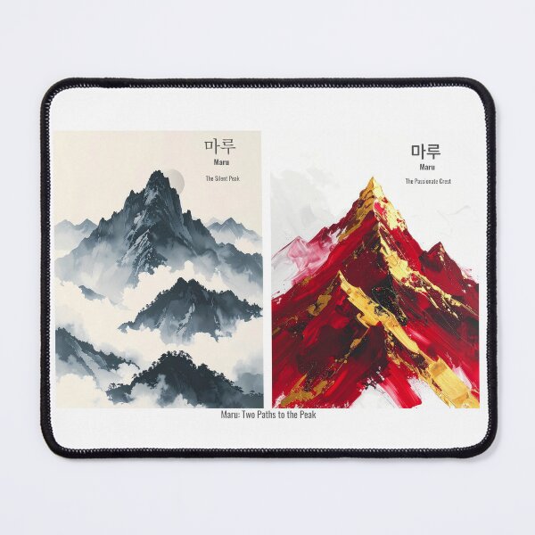 Item preview, Korean Word "Maru" (Summit) – Hangul Typography Art Set designed and sold by ZenHangulArt.