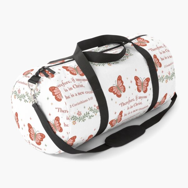 Item preview, New Creation In Christ 2 Corinthians 5:17 Christian Butterfly Design designed and sold by HahaHandlesHub.