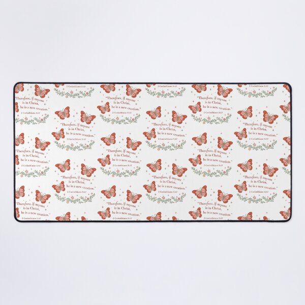Item preview, New Creation In Christ 2 Corinthians 5:17 Christian Butterfly Design designed and sold by HahaHandlesHub.