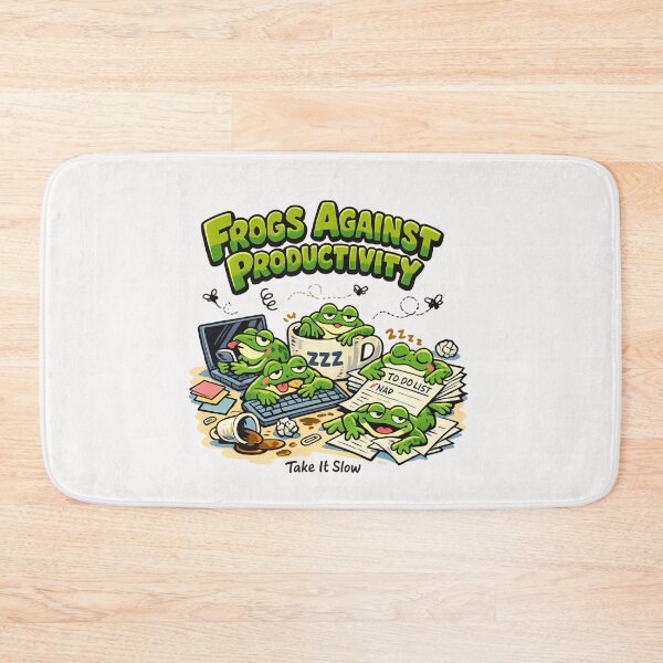 Item preview, Frogs Against Productivity Funny Humor designed and sold by Pawsome Quotes.