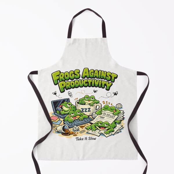 Item preview, Frogs Against Productivity Funny Humor designed and sold by Pawsome Quotes.