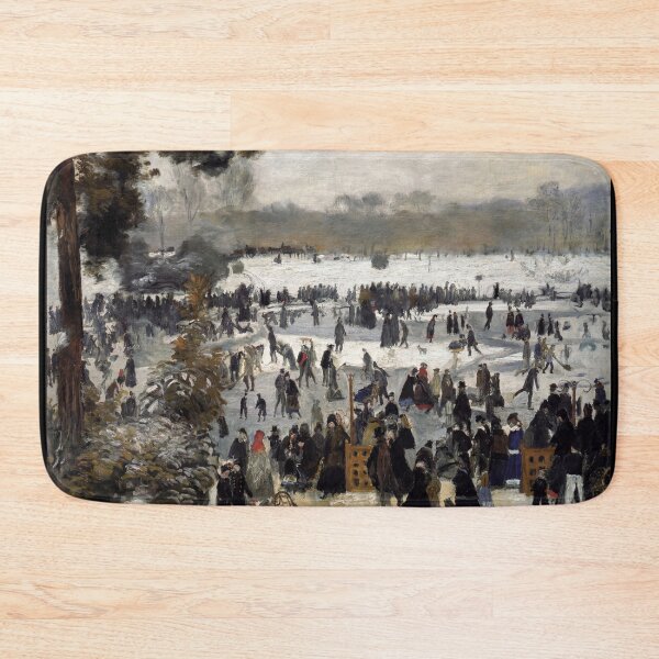Item preview, Skaters by Pierre-Auguste Renoir: Winter Impressionist Fine Art Poster designed and sold by artofuniverse.