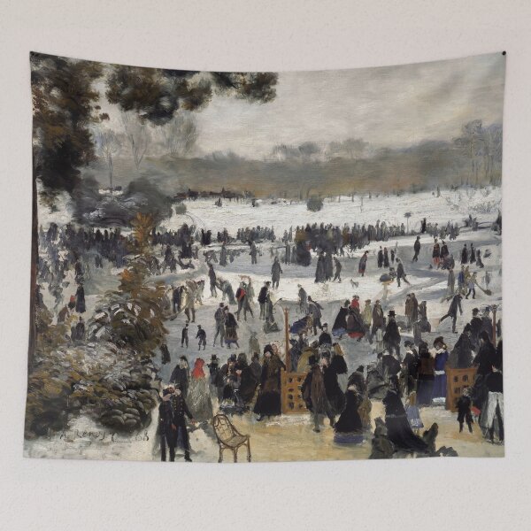 Item preview, Skaters by Pierre-Auguste Renoir: Winter Impressionist Fine Art Poster designed and sold by artofuniverse.