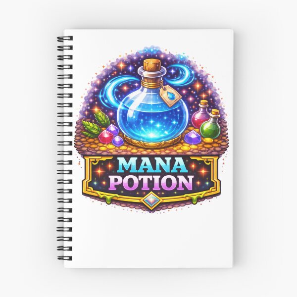 Item preview, Mana Potion Retro Pixel RPG Gamer Design designed and sold by PixelForge24.