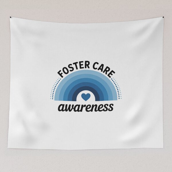 Item preview, Foster Care Awareness Blue Rainbow designed and sold by IdunayaStore.