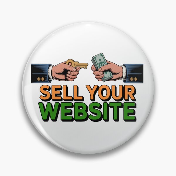 Item preview, Sell Your Website Business Deal Key and Cash Tech Sticker designed and sold by PixelWaveBD.