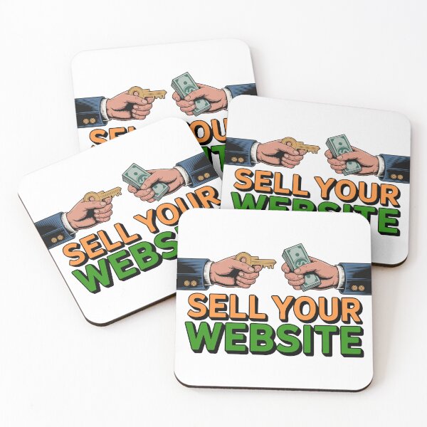 Item preview, Sell Your Website Business Deal Key and Cash Tech Sticker designed and sold by PixelWaveBD.