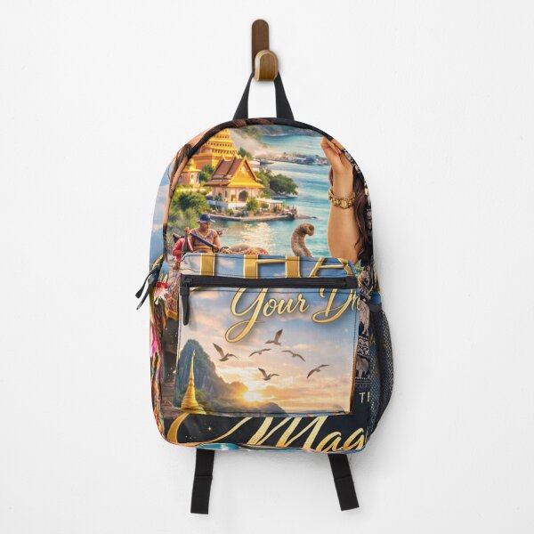 Item preview, Discover Beautiful Thailand – Your Dream Getaway | Tropical Travel Poster | Land of Smiles Vacation Illustration designed and sold by Inkora-Art.