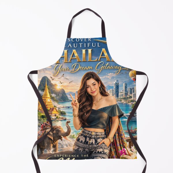 Item preview, Discover Beautiful Thailand – Your Dream Getaway | Tropical Travel Poster | Land of Smiles Vacation Illustration designed and sold by Inkora-Art.