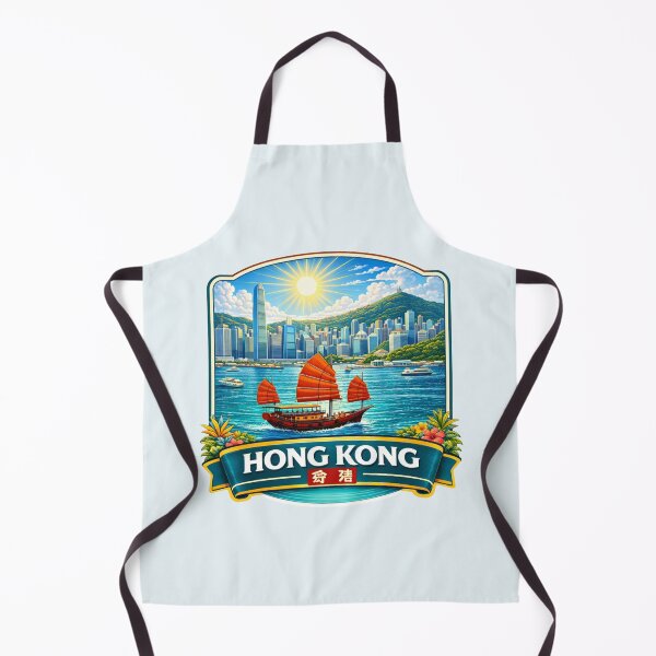 Item preview, Hong Kong - Victoria Harbour, Junk Boat designed and sold by Myra365Art.