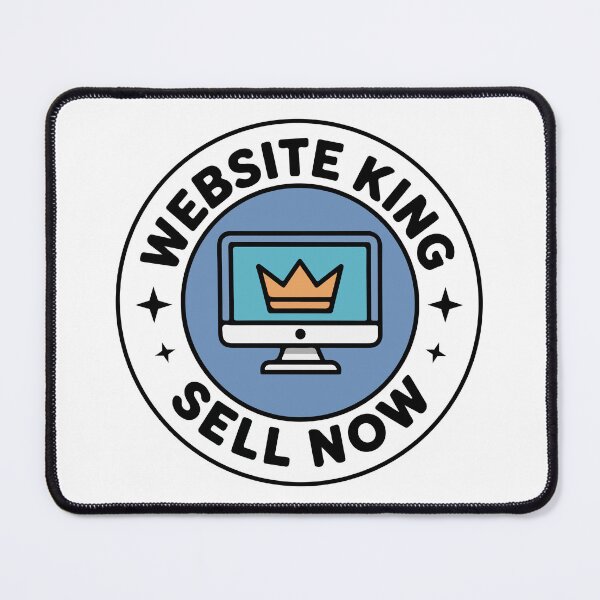 Item preview, Website King Sell Now Crown Tech Entrepreneur Sticker designed and sold by PixelWaveBD.