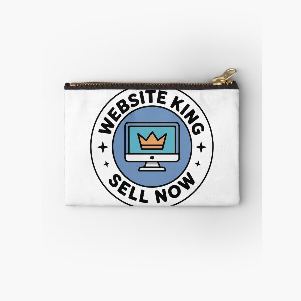 Item preview, Website King Sell Now Crown Tech Entrepreneur Sticker designed and sold by PixelWaveBD.