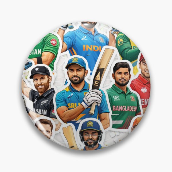 Item preview, World Cricket Captains Mega Sticker Frame designed and sold by waghrahul9975.