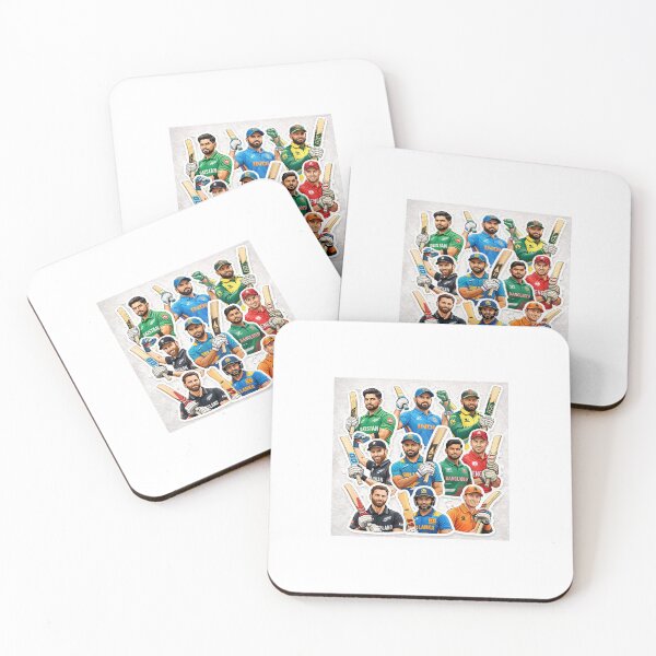Item preview, World Cricket Captains Mega Sticker Frame designed and sold by waghrahul9975.