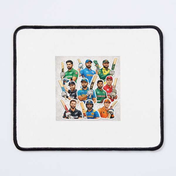 Item preview, World Cricket Captains Mega Sticker Frame designed and sold by waghrahul9975.