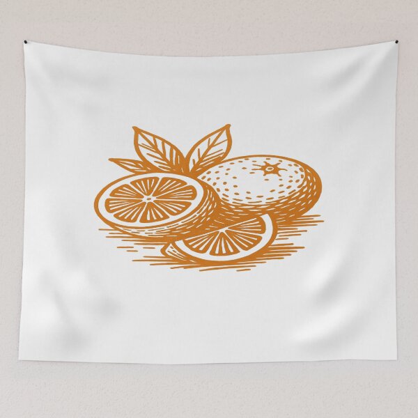 Item preview, Vintage Orange Fruit Illustration – Retro Citrus Artwork for Packaging, Branding & Kitchen Decor designed and sold by Bright Nest Studio.