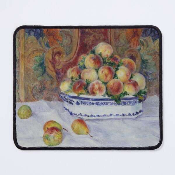 Item preview, Still Life With Peaches by Pierre-Auguste Renoir: Impressionist Kitchen Art designed and sold by artofuniverse.