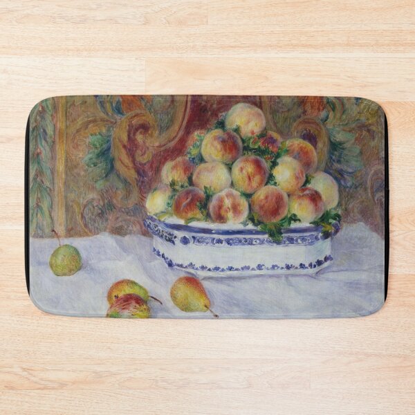 Item preview, Still Life With Peaches by Pierre-Auguste Renoir: Impressionist Kitchen Art designed and sold by artofuniverse.