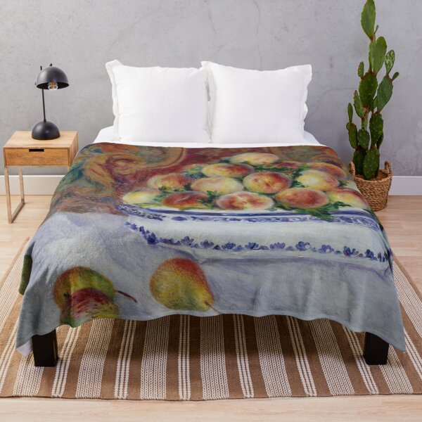Item preview, Still Life With Peaches by Pierre-Auguste Renoir: Impressionist Kitchen Art designed and sold by artofuniverse.