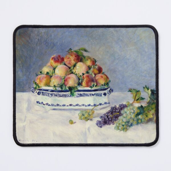 Item preview, Still Life With Peaches and Grapes by Pierre-Auguste Renoir: Impressionist Poster designed and sold by artofuniverse.