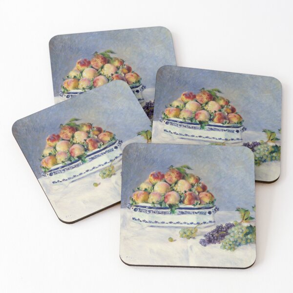 Item preview, Still Life With Peaches and Grapes by Pierre-Auguste Renoir: Impressionist Poster designed and sold by artofuniverse.