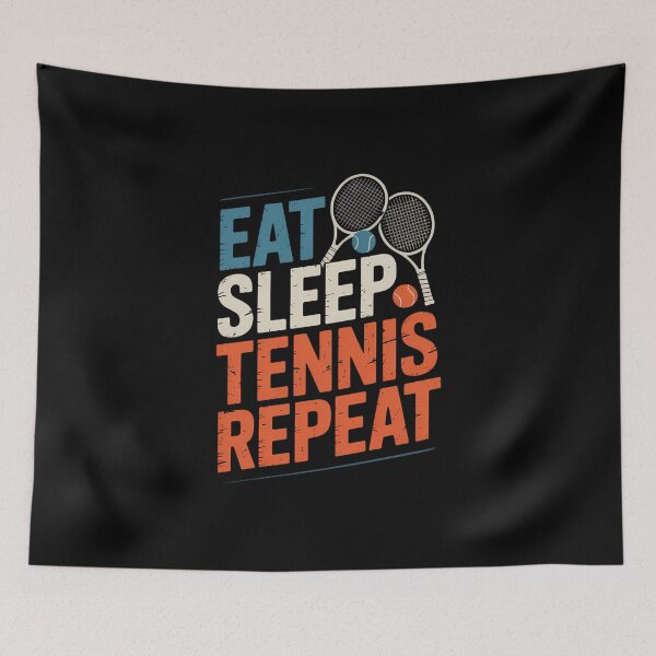 Item preview, Eat Sleep Tennis Repeat Tennis Lover designed and sold by FaithAbbott.