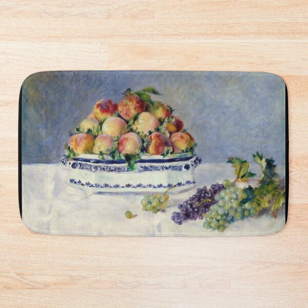 Item preview, Still Life With Peaches and Grapes by Pierre-Auguste Renoir: Impressionist Poster designed and sold by artofuniverse.