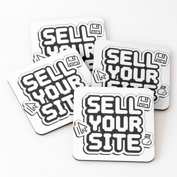 Item preview, Sell Your Website Stylish Cursive Typography Tech Sticker designed and sold by PixelWaveBD.
