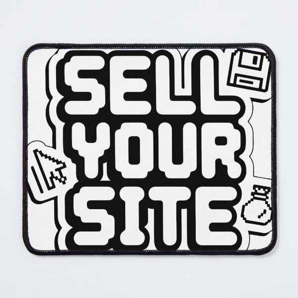 Item preview, Sell Your Website Stylish Cursive Typography Tech Sticker designed and sold by PixelWaveBD.