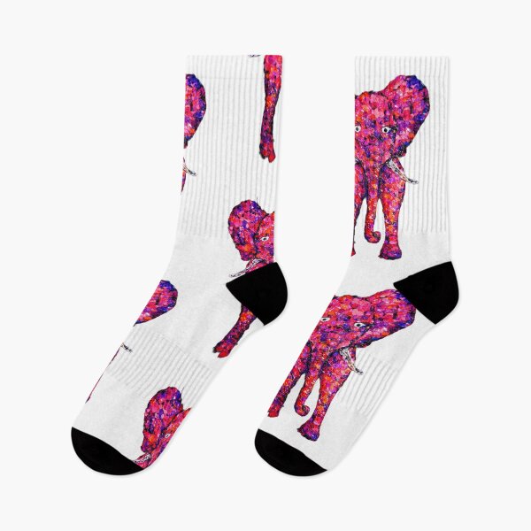 Item preview, Psychedelic Paint Elephant – Neon Abstract Animal Art designed and sold by BigBobInk.