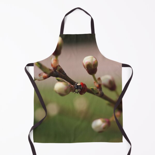 Item preview, Hidden Ladybug Among Moody Spring Fruit Buds Macro designed and sold by vikko-art.