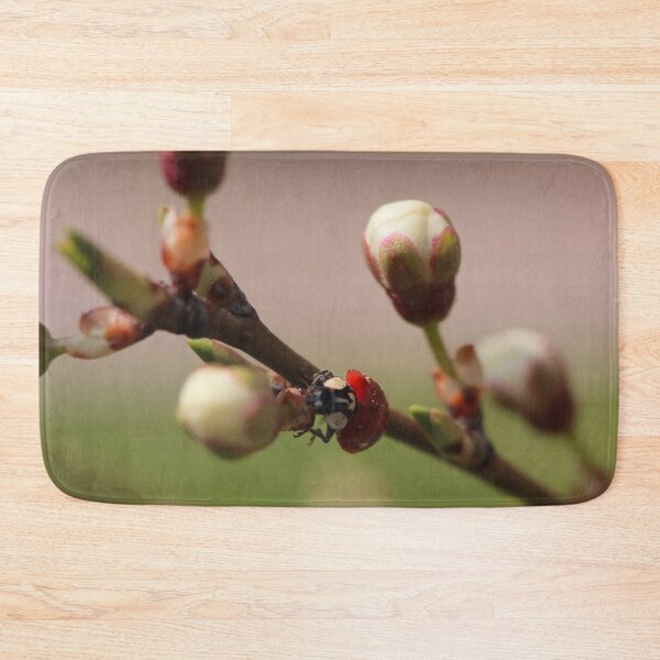 Item preview, Hidden Ladybug Among Moody Spring Fruit Buds Macro designed and sold by vikko-art.