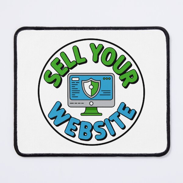 Item preview, Sell Your Website Secure Shield Tech Entrepreneur Sticker designed and sold by PixelWaveBD.